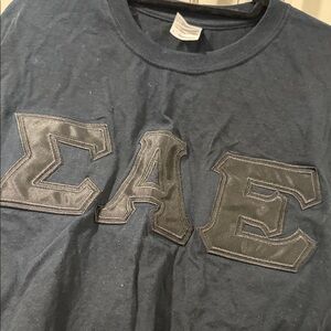 Men's Fraternity SAE (Signa Alpha Epsilon) Blackout Letters